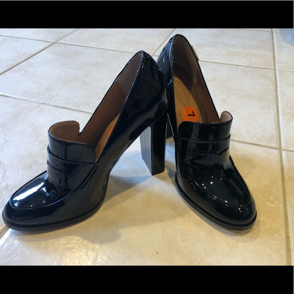 Calvin Klein Patent Leather Penny Loafer